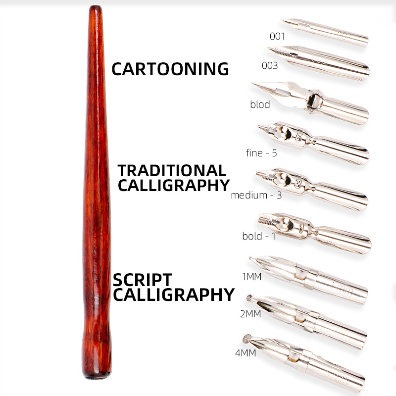 Dainayw 9 Calligraphy Nibs Dip Pen Set for Cartoon ..